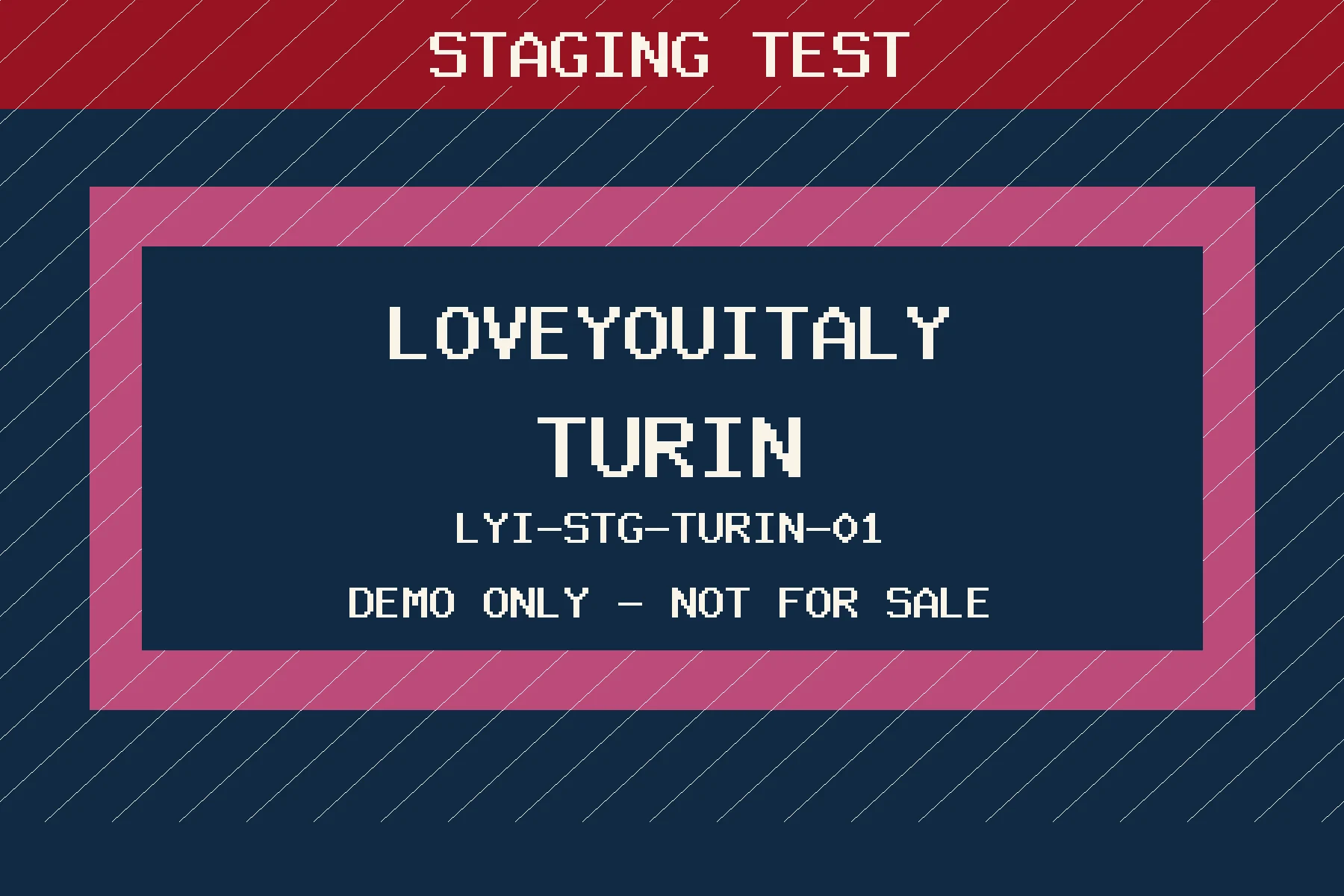 [DEMO] Turin demonstration image